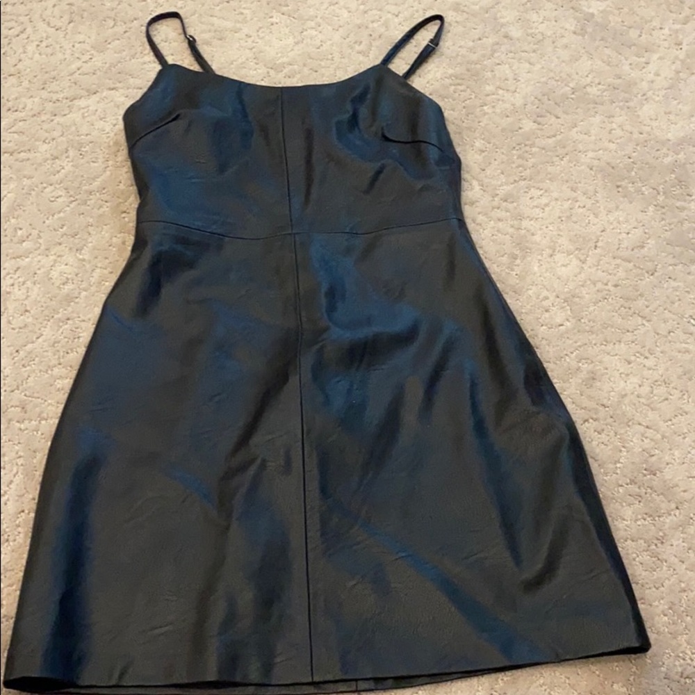 Black leather dress Never worn